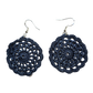 Frankie Indigo Crochet Earring