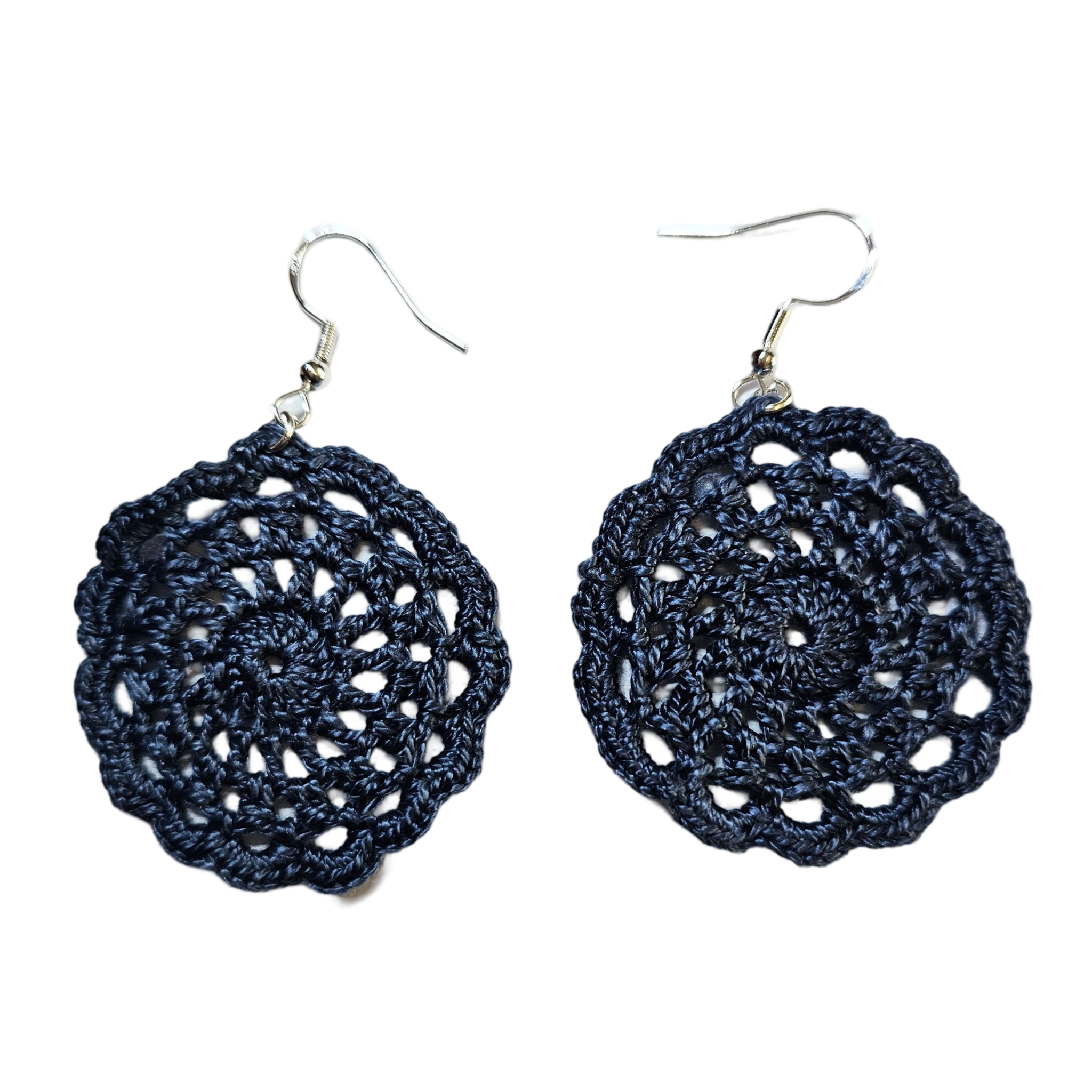 Frankie Indigo Crochet Earring