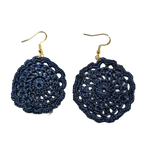 Frankie Indigo Crochet Earring
