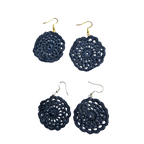 Frankie Indigo Crochet Earring