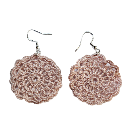 Frankie Pink Crochet Earring