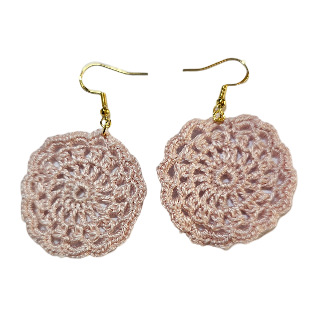 Frankie Pink Crochet Earring