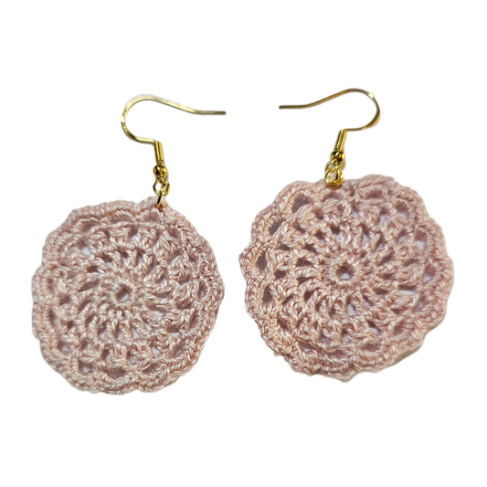 Frankie Pink Crochet Earring