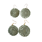 Frankie Teal Crochet Earring
