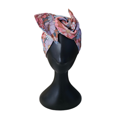 Wire Headwrap - Floral Front View