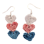 Live Hearts Crochet Earring