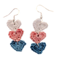 Live Hearts Crochet Earring