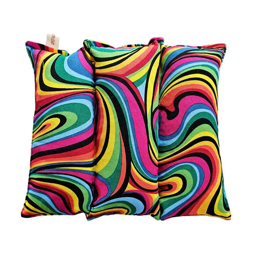 Rainbow Swirl Rectangle Hot n Cold Pack