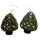 Christmas Tree Crochet Earring