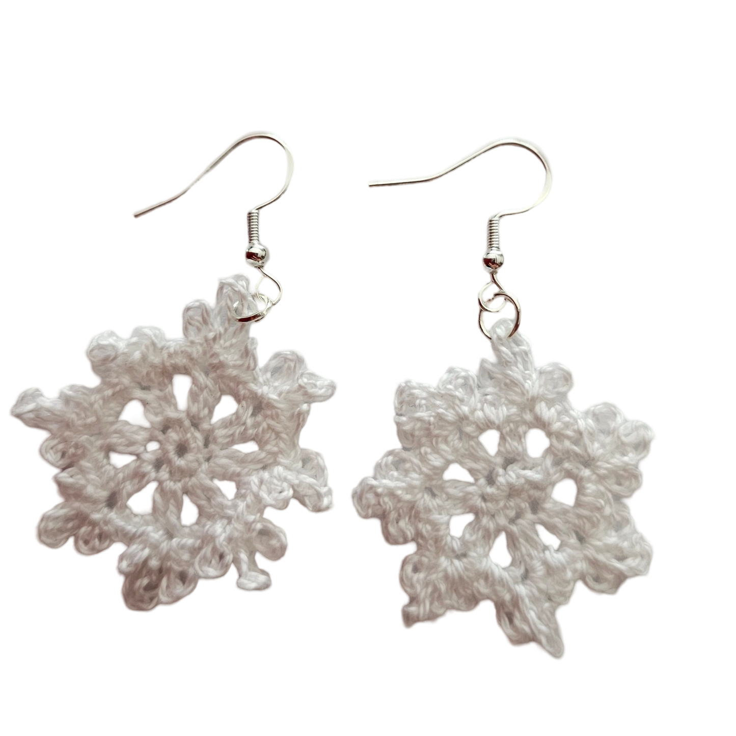 Snow Flake Crochet Earring