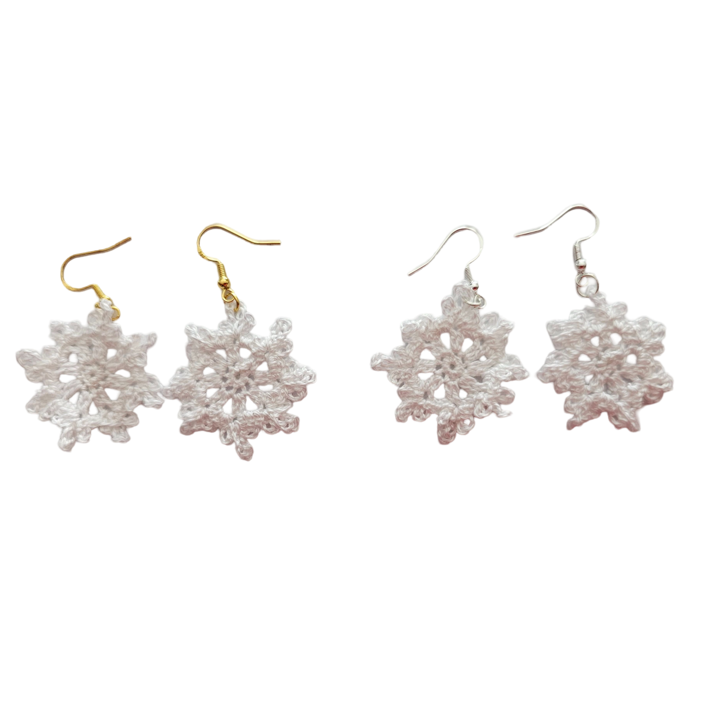 Snow Flake Crochet Earring