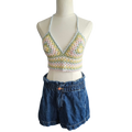 Crochet Top - Pastel Colours Front View