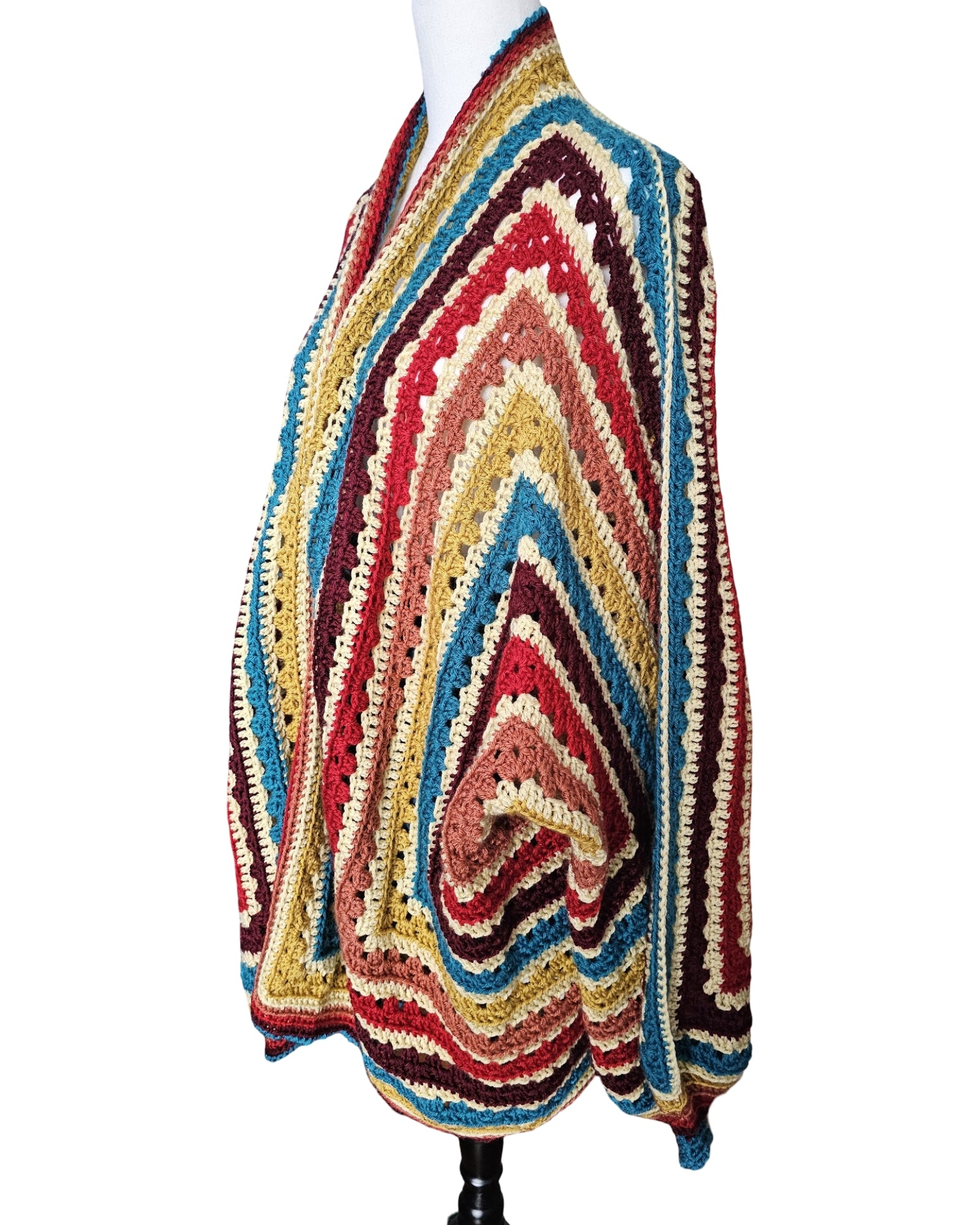 Poppy Oversize Hexagon Cardigan