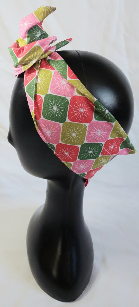 Retro Christmas Wire Head Wrap