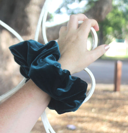 Hair Scrunchie - Velvet Wrist View