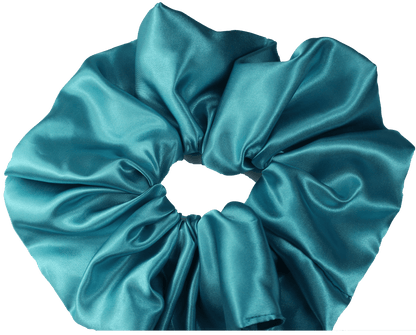 Hair Scrunchie - Teal Front View